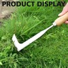 Vidsmow 30cm Weed Removal Tool with Ergonomic Wood Handle, Serrated