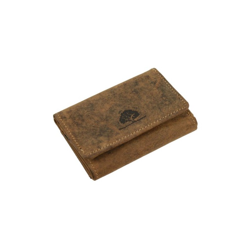Greenburry Vintage Wallet Leather 10 cm sattelbraun