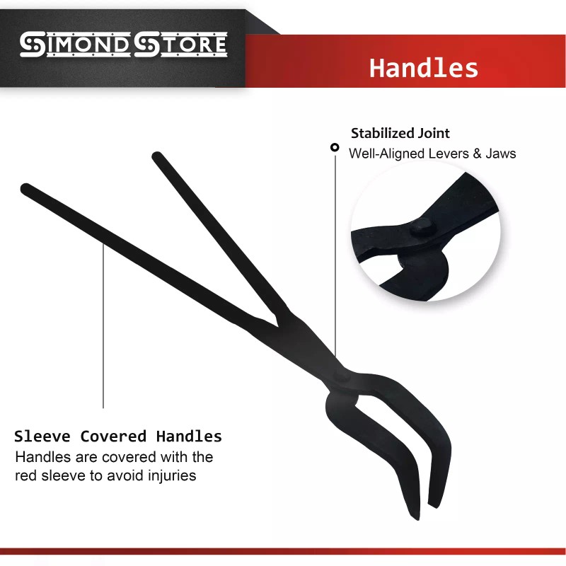 SIMOND STORE 24" Hinged Tongs Foundry Crucibles Melting Casting Gold