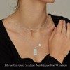 STORUP Leo Gifts for Women: Retro Silver Leo Necklaces with