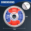 WORKPRO 2-Pack 115mm Super Thin Diamond Cutting Discs, Diamond Saw