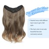 Ms taj Hair Extensions Clip in V-Shaped 1PCS 20Inch Medium