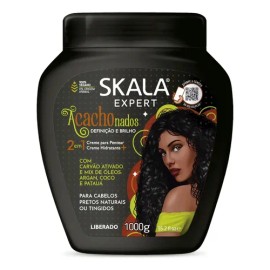 Crema Para Peinar Skala Carbón Activado Cabello Rizado 1kg                                                                                            