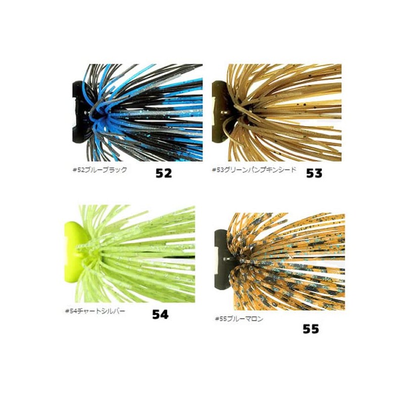 Deps Rubber Jig Super Head Lock Jig 3/8oz Blue Black