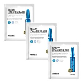 Pack3 Mascarilla Facial Republic Cosmetics Ácido Hialurónico