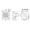Bakuma KP-08D Pipe Fan for Forced Exhaust, Grid Type, Air