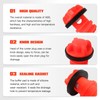 Orange Pack of 4 Cooler Drain Plugs Knob for RT*C
