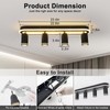 LED 4 Light Track Lighting Spotlight Kit, Black Ceiling Spotlights,