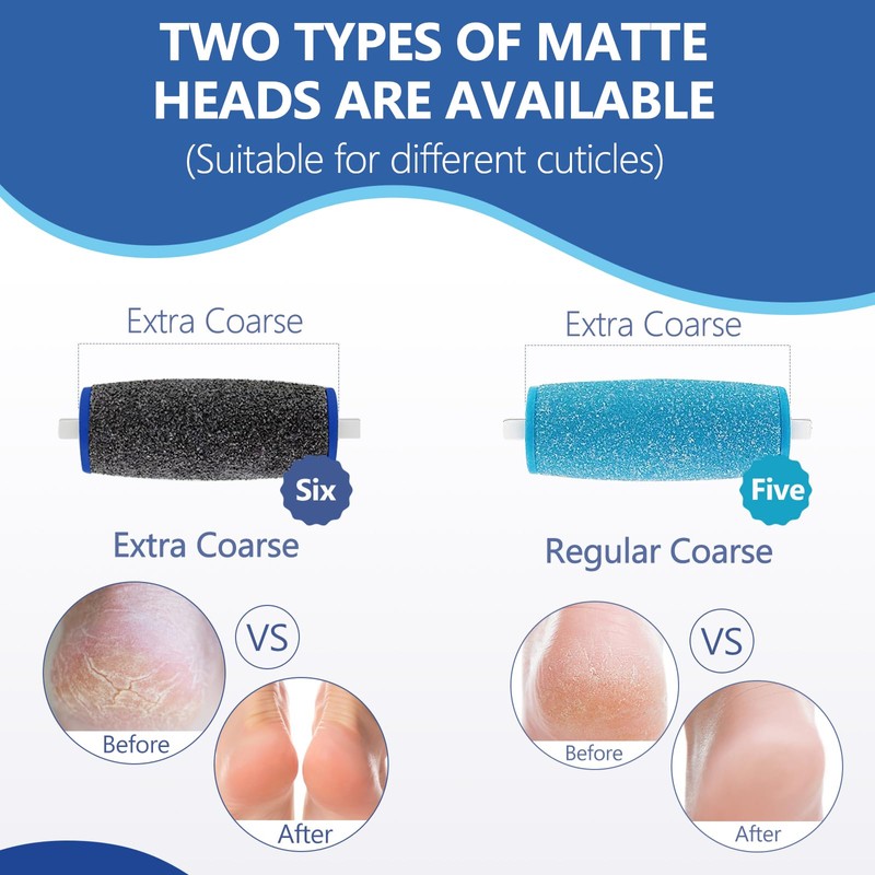 11 Pack Replacement Roller Heads for amope Pedi Perfect Refills