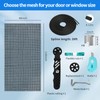 Window Screen Repair Kit, 48"x118" Screen Door Mesh Replacement Kit,