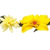Sienna Flower Hair Wreath with Yellow Blossoms Satin Flowers 7