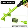 TCBWFY 4"x12" Auger Drill Bit for Planting and Digging Holes,