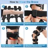 Dnogjo Hinged Knee Brace for Women&Men, Knee Brace with Side