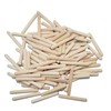 StarMall 1/4" x 2"(6x50mm) Best Fluted Wood Dowel Pins -