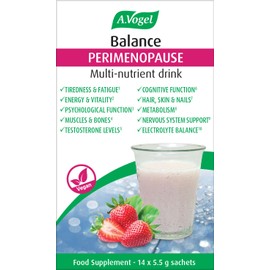 A.Vogel Perimenopause Supplement | Supporting You in 10 Different Ways During Perimenopause | Balance Multi-Nutrient Drink for Women | One-a-Day | Strawberry Flavoured Drink