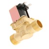 Brass Electric Solenoid Valve, 12V, 1/2 Inch, Water Control, Wear-Resistant,