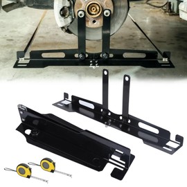 2025 Upgraded Wheel Alignment Tool with Heavy-duty Steel Design & Enhanced Compatibility, A Pair of Collapsible Toe Alignment Tool Plates, Measurements for Truck, SUV Vehicle (2 Tape Measure)