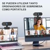 Cámara Web HD 1080P, Webcam con Microfono para PC, Camara