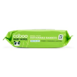 Caboo Caboo Tree Free Bamboo Baby Wipes, Eco Friendly Naturally Derived for Sensitive Skin, Resealable Peel Tab Travel, 72 Count