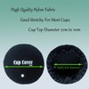 JXLESW 4 Pack Anti Spiking Drink Cover, Reusable Protection Fabric