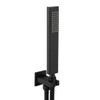 Gaosin Black Brass High Pressure Handheld Shower Head with Elbow