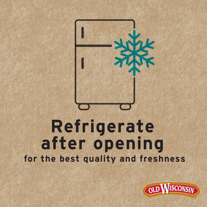 Old Wisconsin Beef Sausage Snack Bites, Naturally Smoked, Ready to