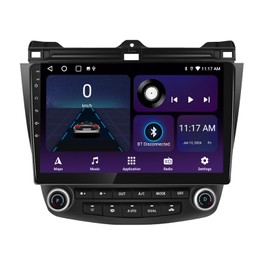 Android 14.0 Car Radio for Honda Accord 7th 2003-2007, 10.1" QLED Touchscreen Car Stereo with CarPlay Android Auto, Quad-Core 2GB RAM+32GB ROM Support SWC,GPS Navi,WiFi,AM/FM/RDS,Bluetooth