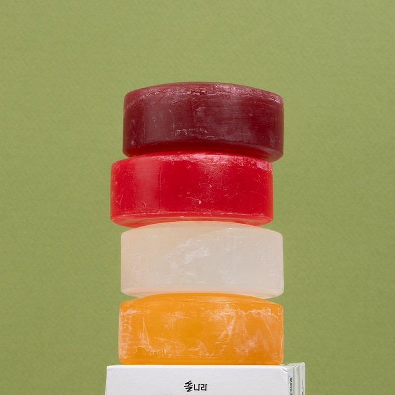 솔나라 솔잎비누 천연비누 저자극 세안 민감성 피부 식물성 비누 120g,