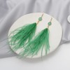 RUOFFETA Long Feather Earrings for Women, Bohemian Elegant Delicate Faux