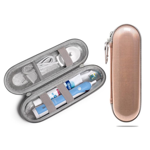 Nincha Hard Shell Durable EVA Electric Toothbrush Case - Waterproof PU Surface Layer with Shockproof EVA Material and Moisture Resistant Tin Foil Inner Lining- Bigger Size Fits All Powered Toothbrush