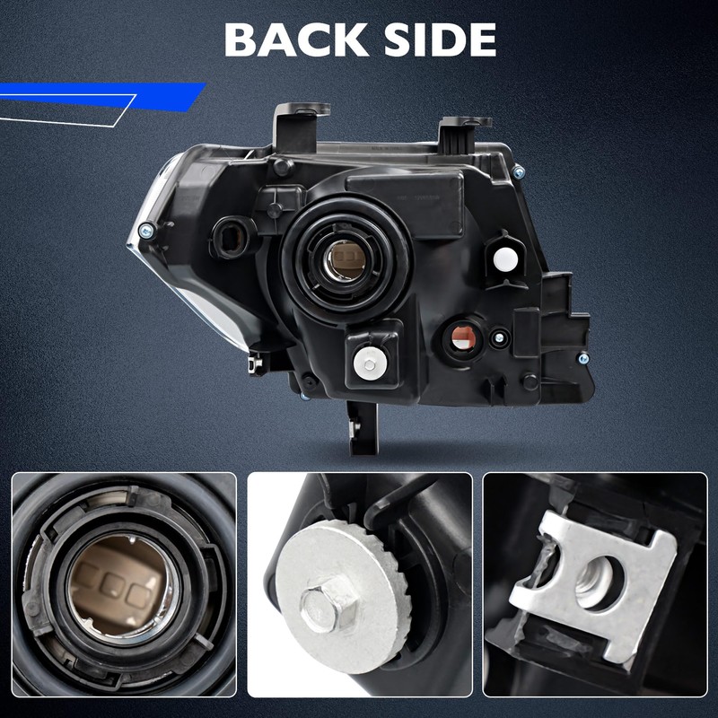 Headlights Assembly Pair, Compatible with 2009-2020 Nissan Frontier S SL