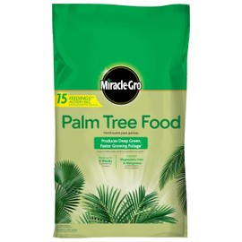 Miracle-Gro Palm Tree Food, Plant Food for Deep Green, Faster Growing Foliage with Slow Release Nitrogen, 20 lbs.