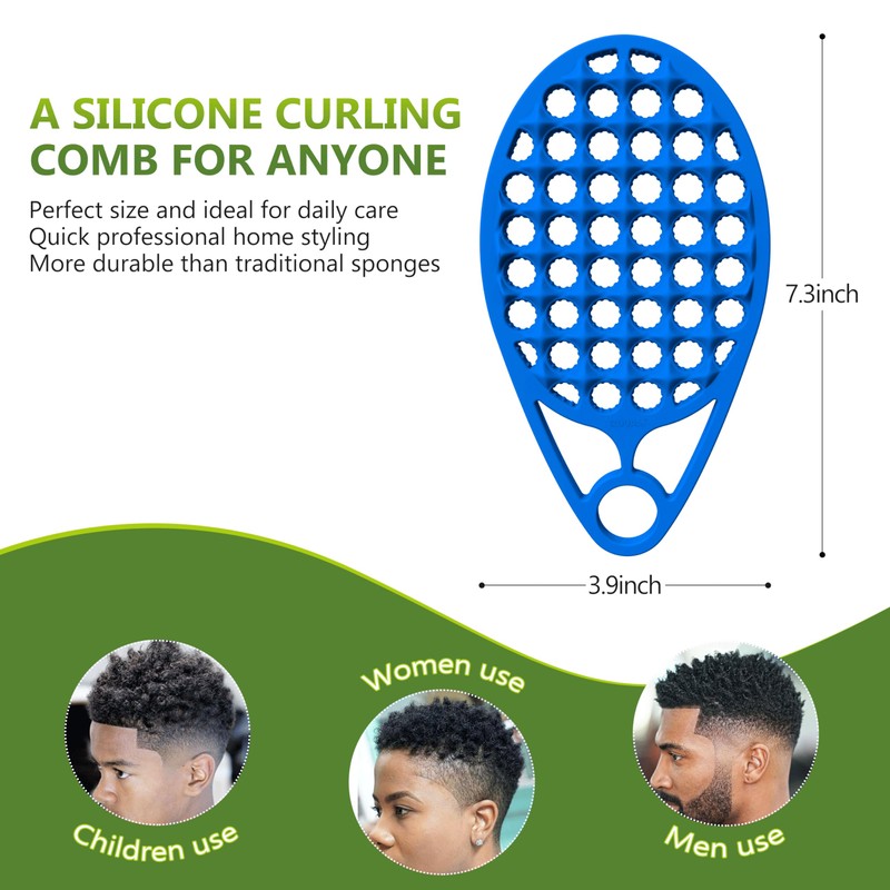 KOUPA Magic Silicone Curly Hair Brush, One Piece Twist Curl