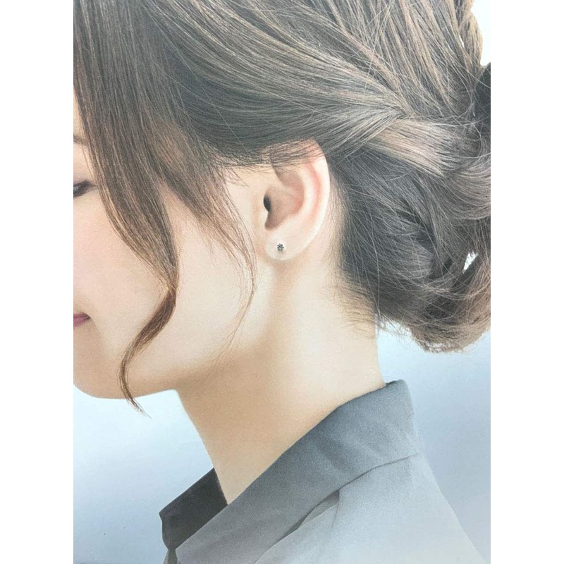 Platinum Birthday Stone Six Prong Earrings, Metal, Cubic Zirconia