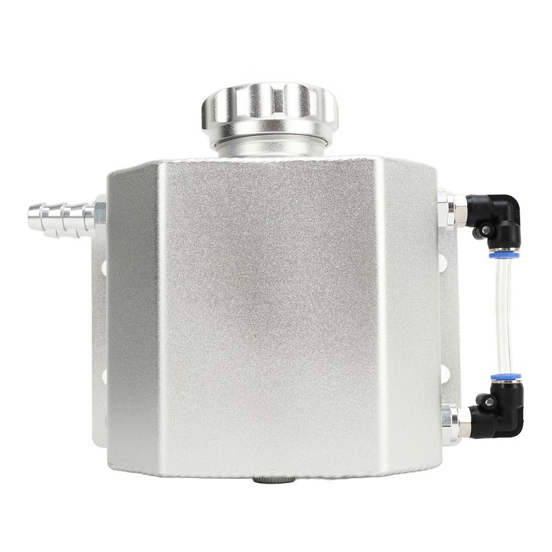 Universal Engine Coolant Expansion Tank 1L Aluminum Alloy Overflow Reservoir