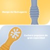 8PCS Juego Cucharas Masticables de Silicona, con Protuberancias para Dentición,
