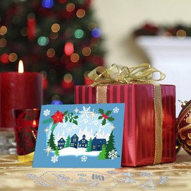 INFUNLY Christmas Deer Cutting Dies for Card Making Snowflake Winter Metal Die Cuts Embossing Stencil for Scrapbooking DIY Album Paper Christmas Cards Art Craft