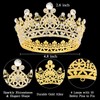 Gold Tiara, Crystal Rhinestone Crown for Birthday Wedding Prom Bridal