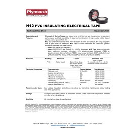 ISOLATECH 1 Roll PVC Insulation Tape Grounding 19 mm x 20 m x 0.15 mm VDE 0340-3-1 2002-03 DIN EN 60454-3-1 Flame Retardant Removable Without Residue