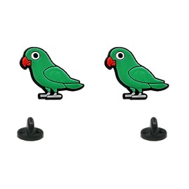 Parakeet Apparel Pin Badge Pin Lapel Pin Unisex Yazzle Dazzle Parrot Cockatiel Cockapoo Cockatoo Macaw Raven Dove Duck Swan Toucan Wren Canary Chicken Turkey Goose Budgie Lovebird Finch Green Set of 2