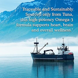 Garden of Life Dr. Formulated Advanced Omega Fish Oil - Limón, 1.290 mg EPA, DHA + DPA en forma de triglicéridos, suplemento Omega 3 de fuente única para la mejor salud cerebral y cardíaca, sin OMG, 60 cápsulas blandas