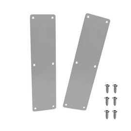 Shengsenfu 2Pcs Door Finger Push Plate, Fire Door Finger Plate/Push Plate 300 x 80mm Stainless Steel Brushed Plate Door