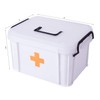 White Large Empty Medical Box for Home Emergency Supplies, Travel,