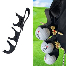 JINGEGECOME 2-in-1 Golf Ball Tee Holder with Quick Release, Golf Ball Holder, Convenient Golf Accessory for Your Club Bag.
