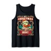 Husky My Christmas Spirit Dog Santa Claus Elf Reindeer Tank