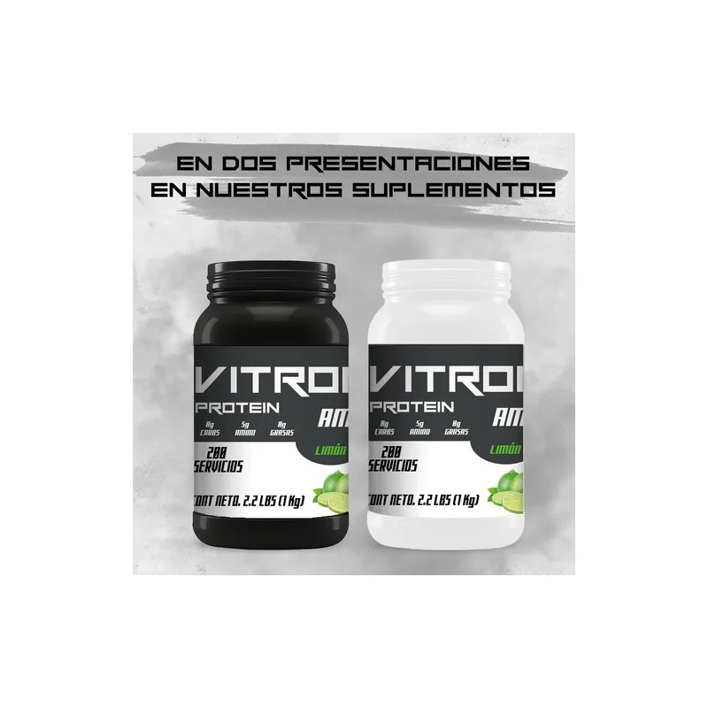 Aminoácido Suplemento En Polvo 1kg Vitron Protein 200servis