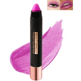 Glitter Lipstick, Diamond Metallic Sparkling Matte Lipstick Eyeshadow, Waterproof Long Lasting Lip Gloss, Lipstick Lip Gloss for Lips Make-up, Valentine's Day Gift for Women 11