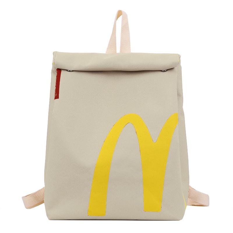 McDonald's Backpack Lightweight for Women Men Knapsack Funny Crossbody Shoulder