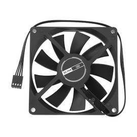 The Lord of the Tools 1PC 4Pin Computer Case Fan Compatible with NOCTUA CHROMAX NF-A9x14 HS-PWM SSO2 Bearing 2500RPM 91.8x91.8x15.6mm PC Cooling Fan Black