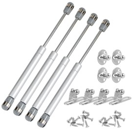 Gas Strut Springs, 4 Pieces Gas Shock Absorber Furniture Gas Spring 150N Gas Damper for Flaps Cabinet Door Shock Absorber Kitchen Cabinet Soft Close Flap Spring